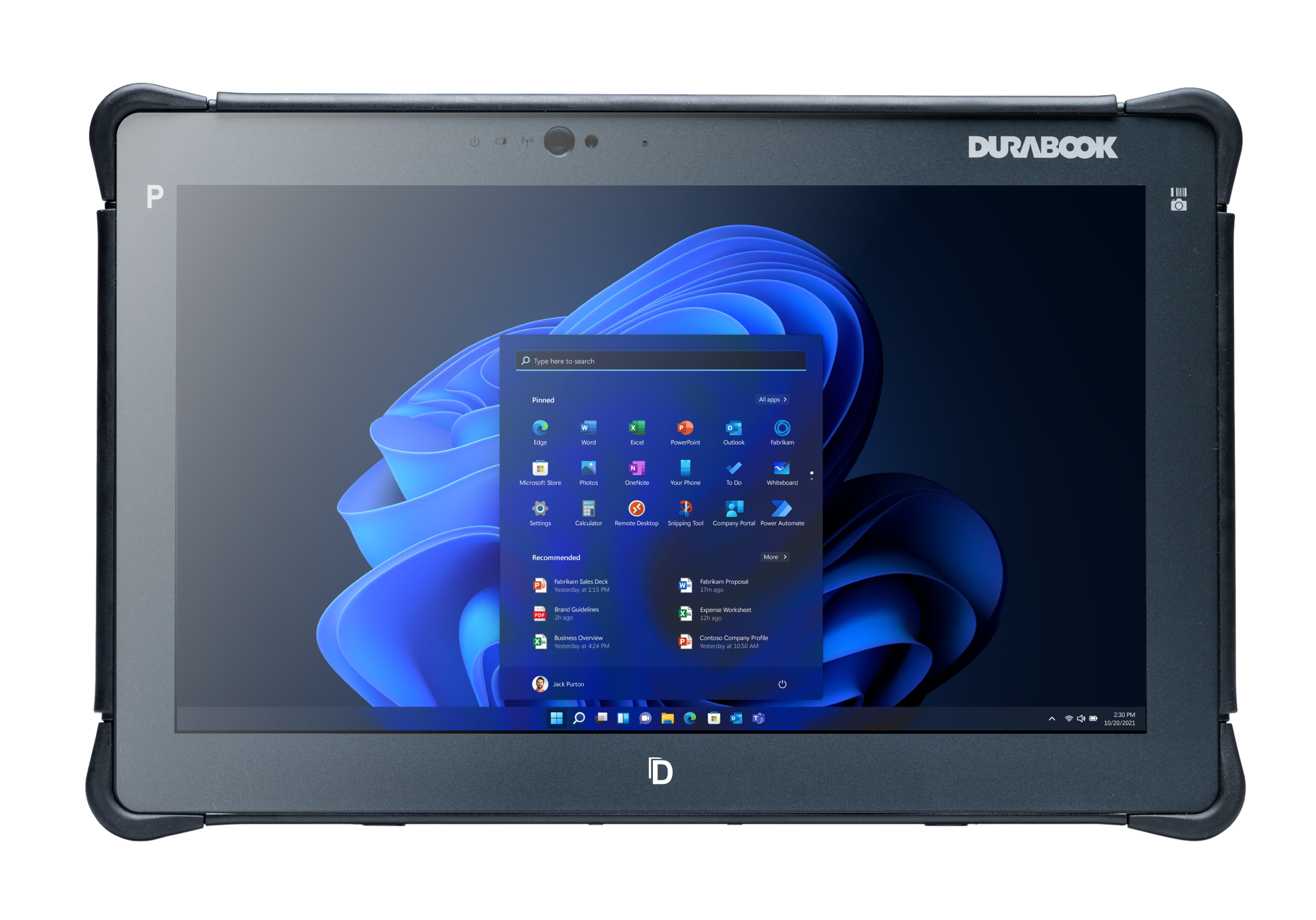 Durabook - Rugged Tablet - R11 4G LTE + GPS, RF Pass Through Antenna - 11.6 " - Black - Sunlight Readable 1000 nits - 1920 x 1080 pixels - Intel Core - i5-1235U - 16 GB - 256 GB - Wi-Fi - Front camera - 2 MP - Rear camera - 11 MP - Bluetooth - 5.3 - Windo