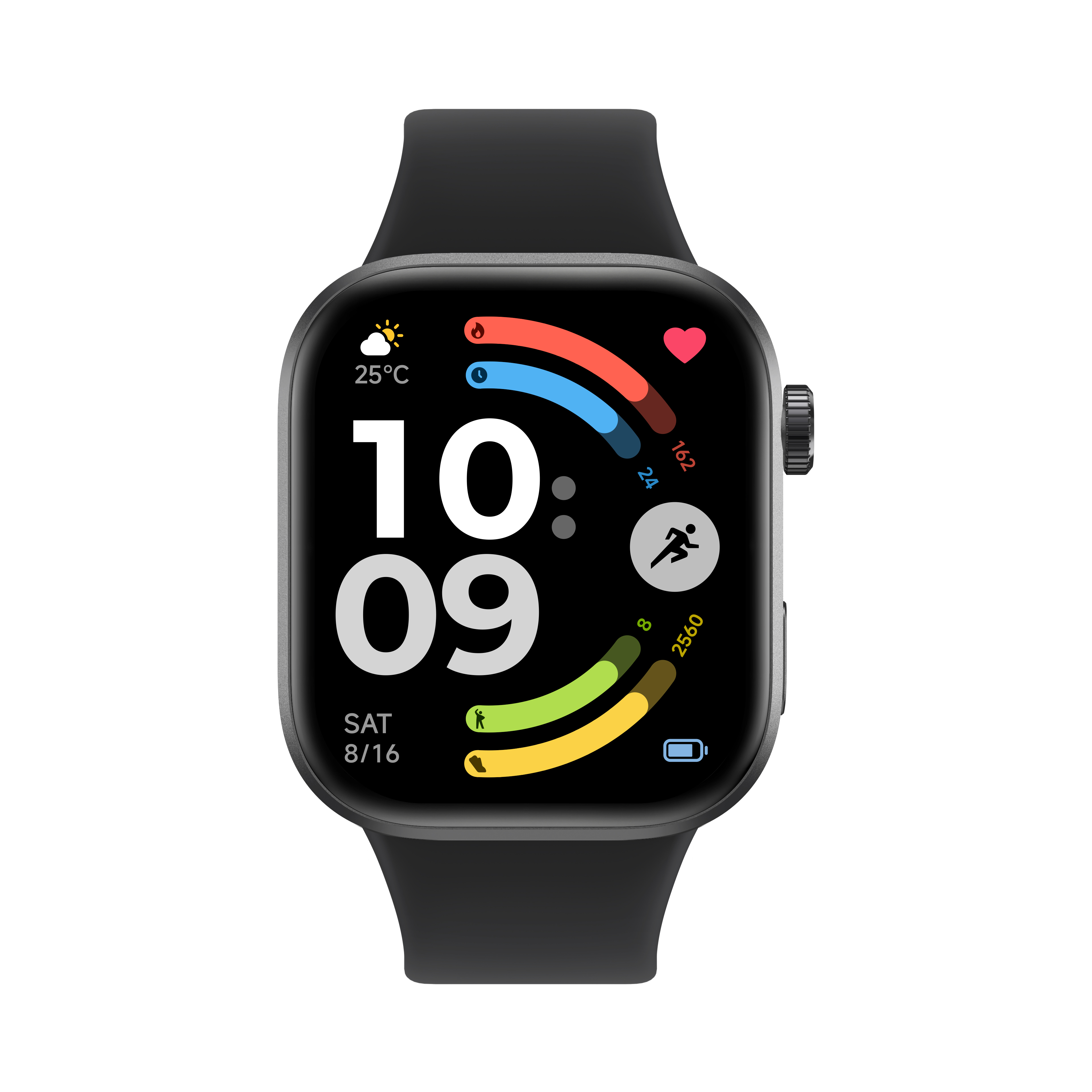 Xiaomi REDMI Watch 6 - Smart watch - GPS (satellite) - AMOLED - 2.07" - Waterproof - Obsidian Black