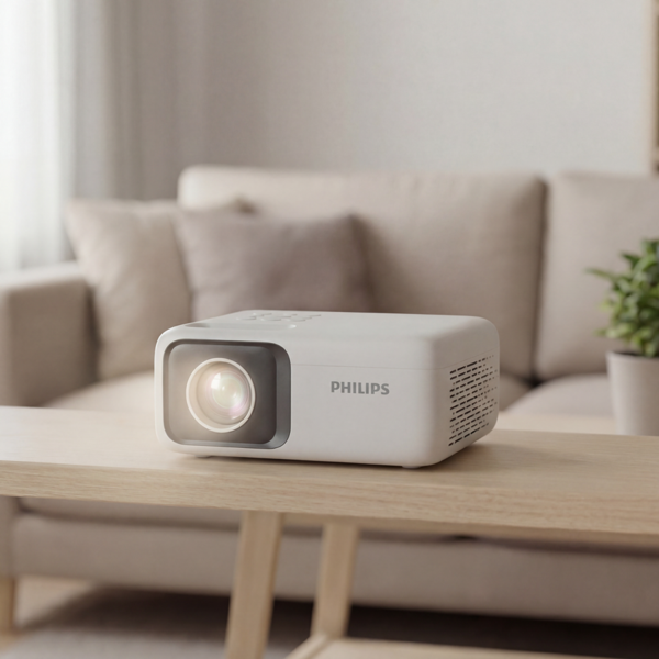 Philips NeoPix 106 Projector - HD ready (1280x720) - 100 ANSI lumens - Gray - Wi-Fi