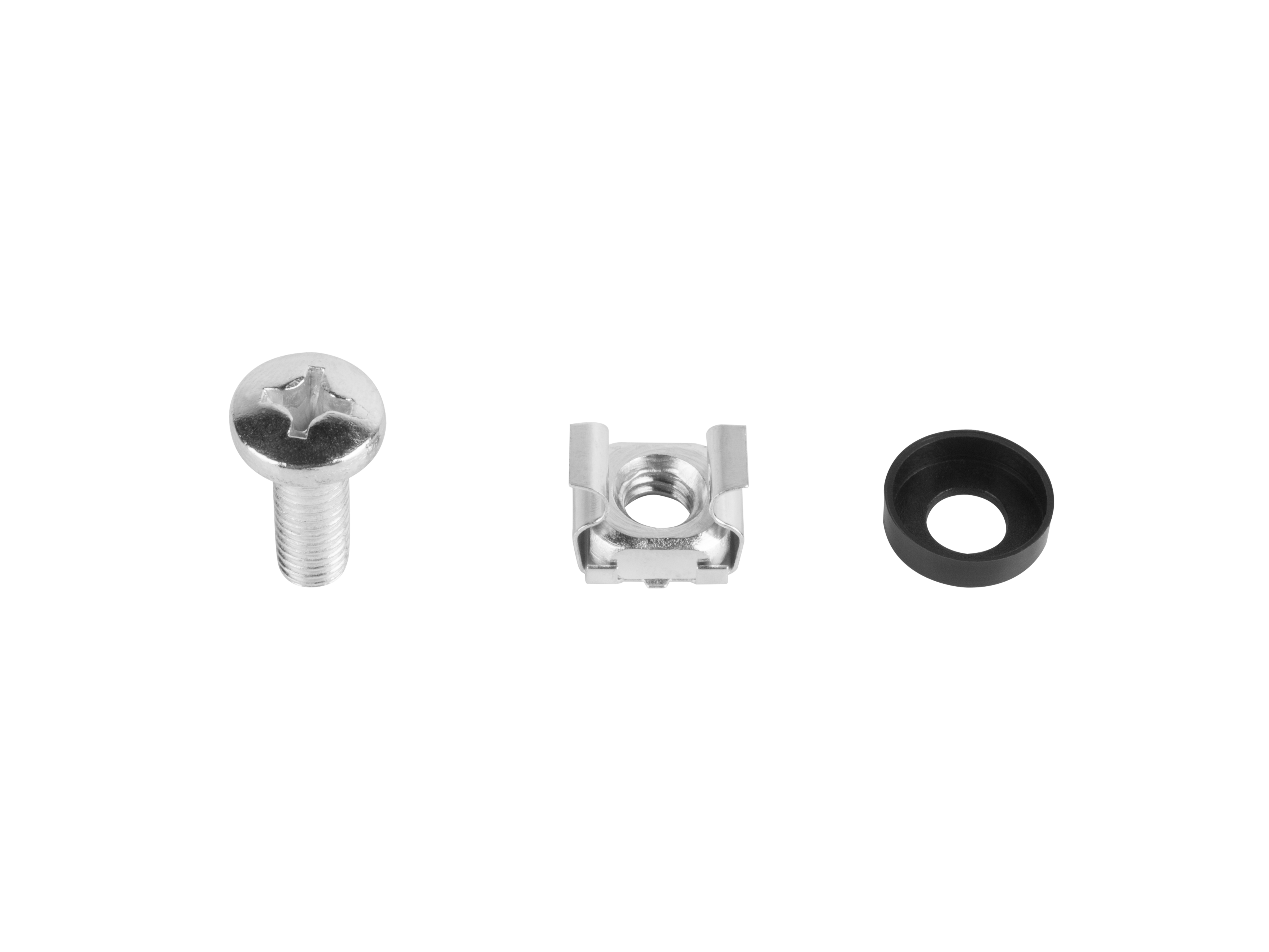 Lanberg - 19" Mounting screws set (basket, washer, screw), 10 pcs - AK-1304-S