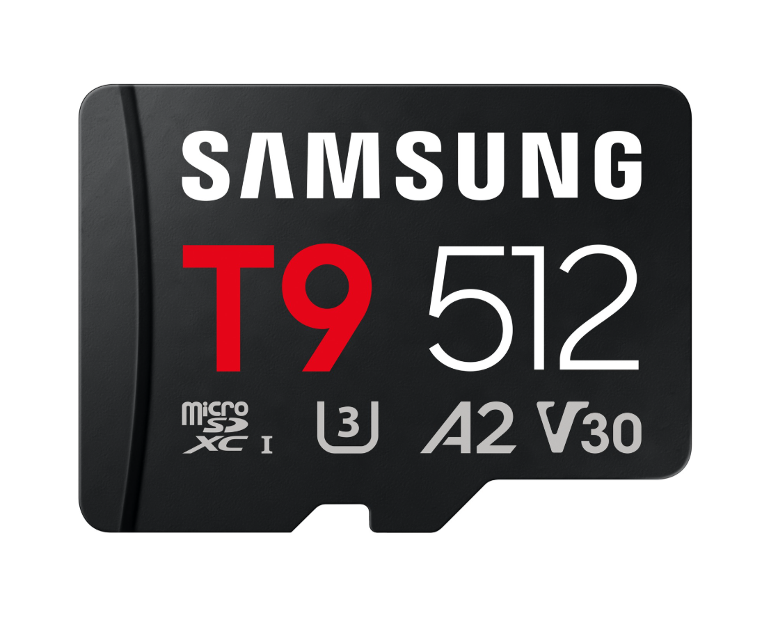 Samsung microSDXC UHS-I Card - T9 - 512 GB - microSD - Flash memory class U3, V30, A2