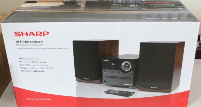 SALE OUT. Sharp XL-B512(BR) Hi-Fi Micro System, CD/FM/USB/Bluetooth v5.0, 45W, Brown - Sharp Hi-Fi Micro System - XL-B512(BR) - Brown - USB port - DAMAGED PACKAGING