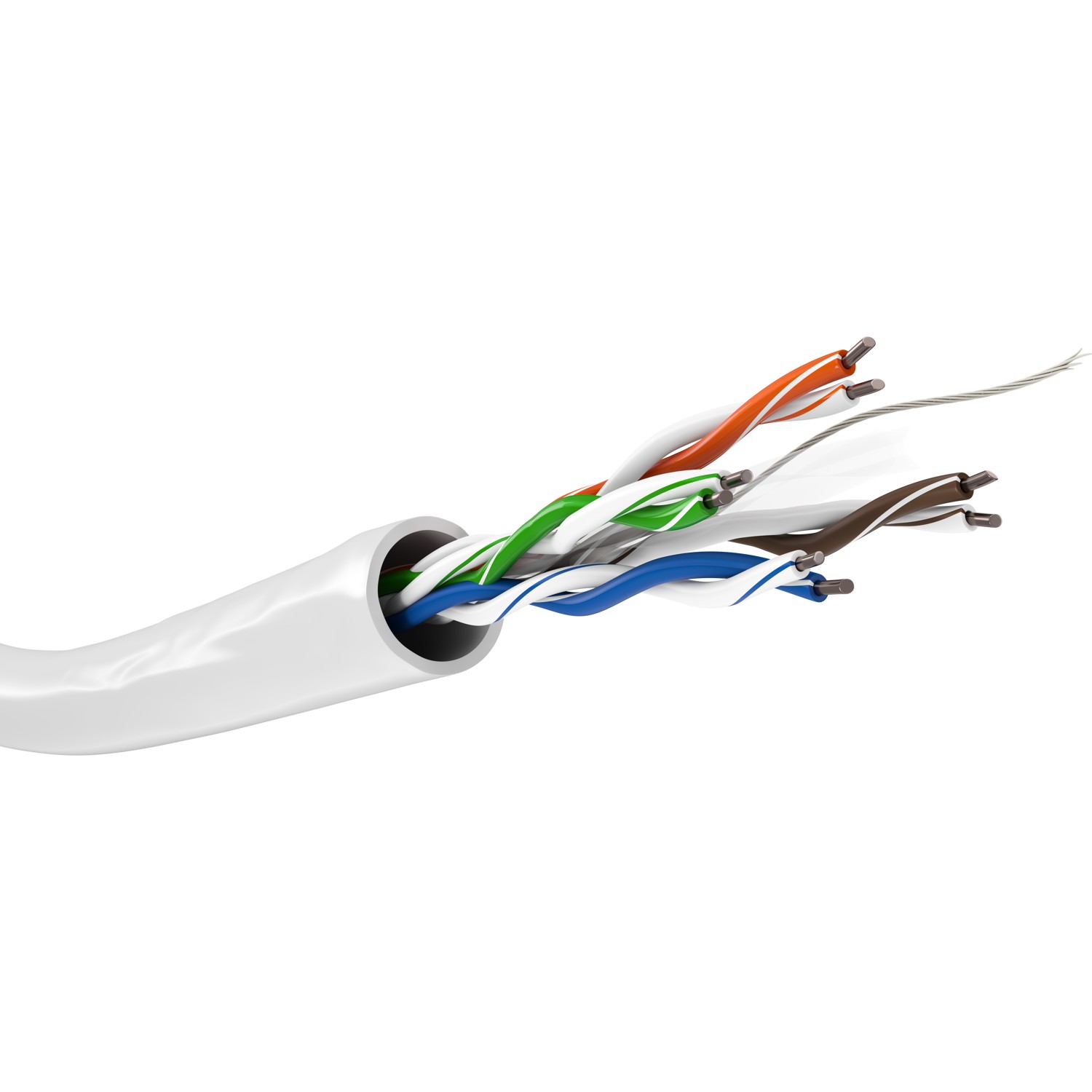 Goobay - CAT 6 Network Cable, U/UTP, 305 m - 94220 - U/UTP - White