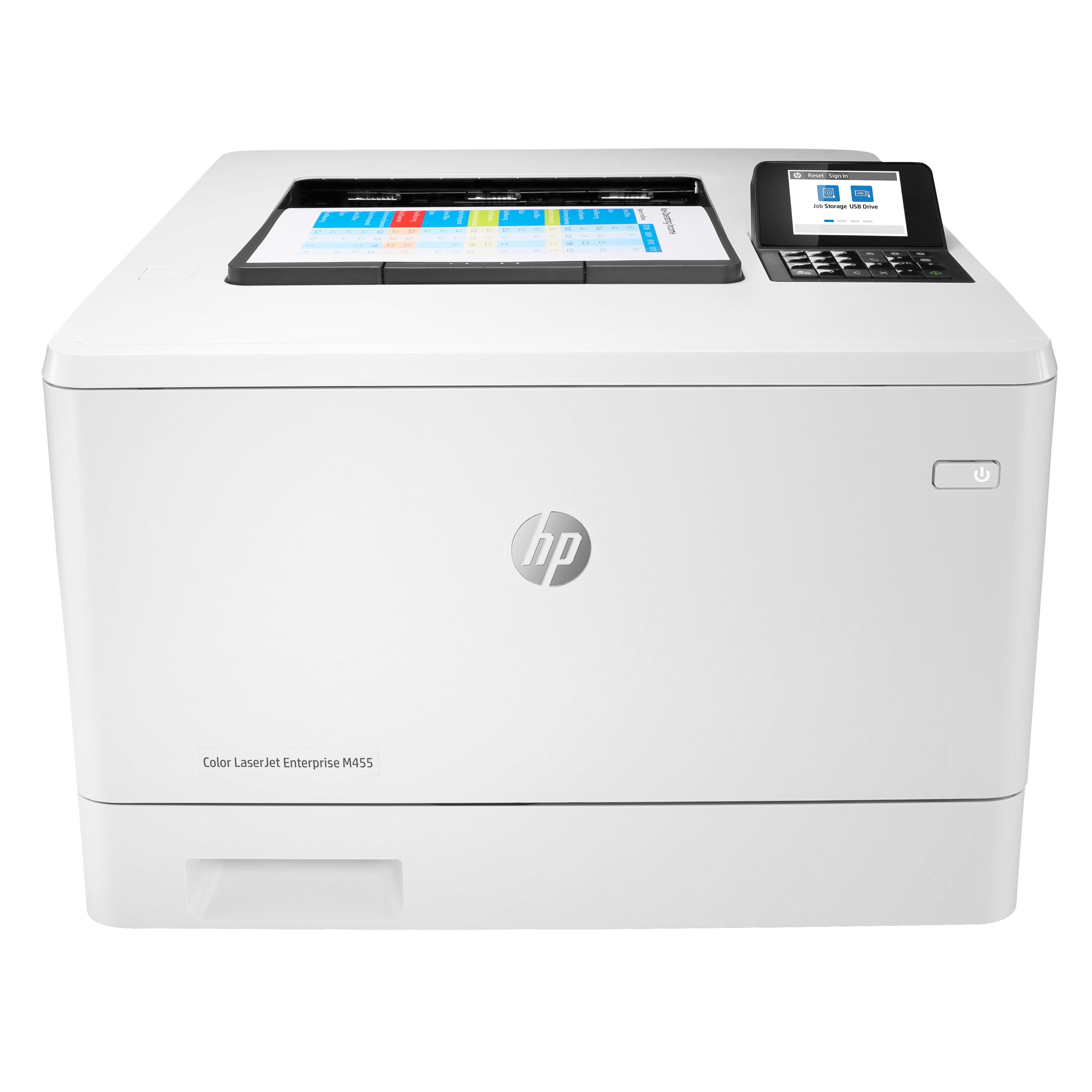 HP Color LaserJet Enterprise M455dn Printer - A4 Color Laser, Print, Automatic Document Feeder, Auto-Duplex, LAN, 27ppm, 900-4800 pages per month