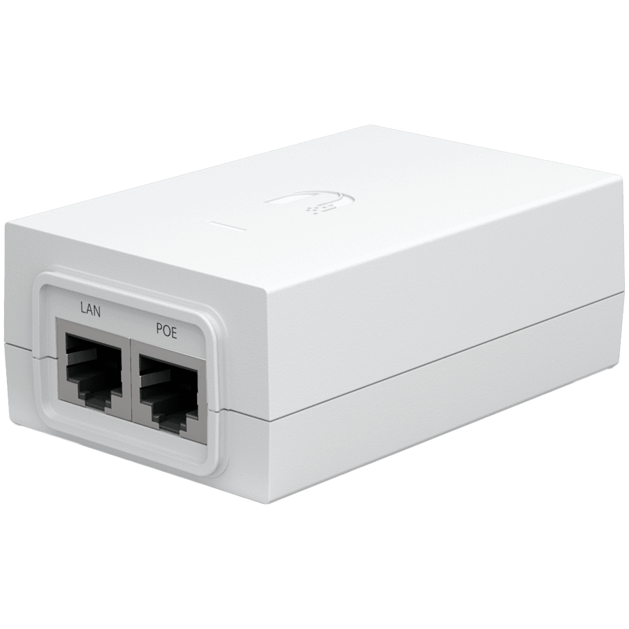 Ubiquiti UniFi POE-24-30W-G-WH-EU PoE Injector, 24VDC, 30W, Gbit