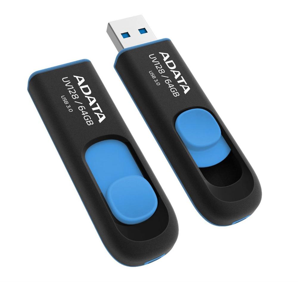ADATA - UV128 - 64 GB - USB Type-A - Black/Blue