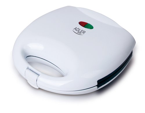 Adler - Sandwich maker - AD 301 - 750  W - Number of plates 1 - Number of pastry 2 - White