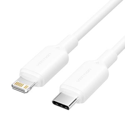 CABLE USB-C TO LIGHTNING/1M WHITE LAKWF VENTION