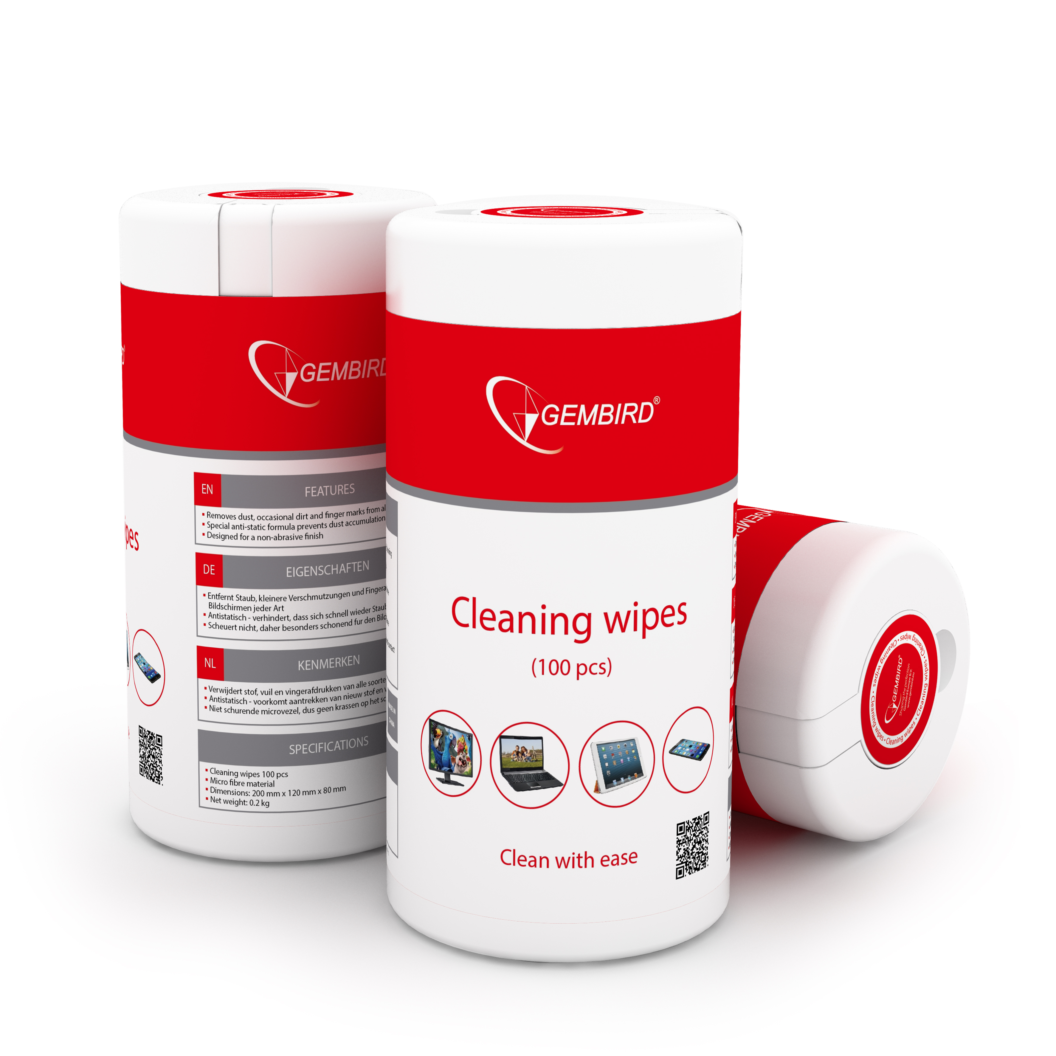 Gembird - CK-WW100-01 - Cleaning wipes