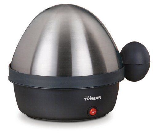 Tristar - Egg Boiler - EK-3076 - Black, Stainless Steel Lid - Eggs capacity 7