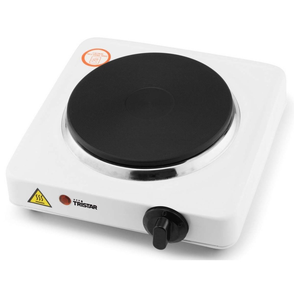 Tristar - Free standing table hob - KP-6185 - Number of burners/cooking zones 1 - Rotary - Electric - Black, White