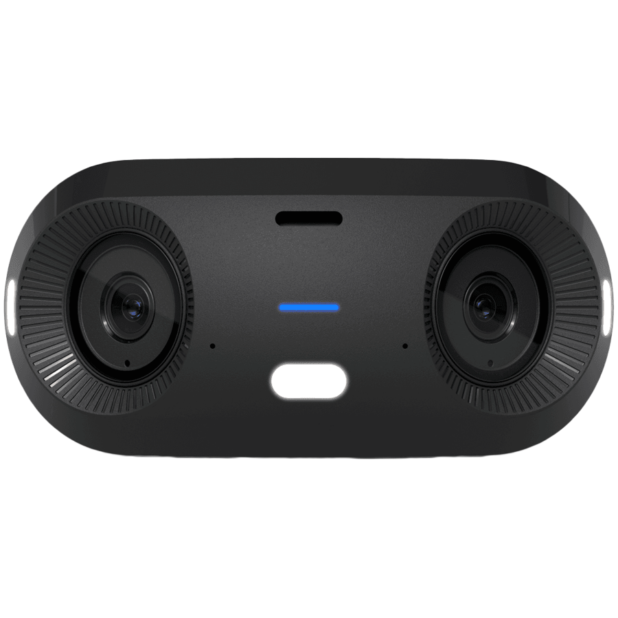 UBIQUITI UVC-G6-180-W Indoor/outdoor dual sensor 16MP 20 FPS PoE+ camera, with a Multi-TOPS AI Engine and panoramic 180 coverage