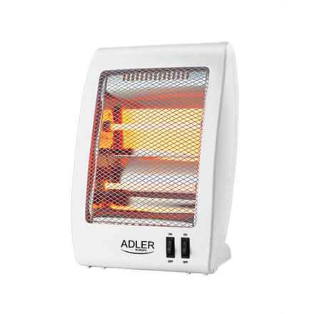 Adler - Heater - AD 7709 - Halogen Heater - 800 W - Number of power levels 2 - White
