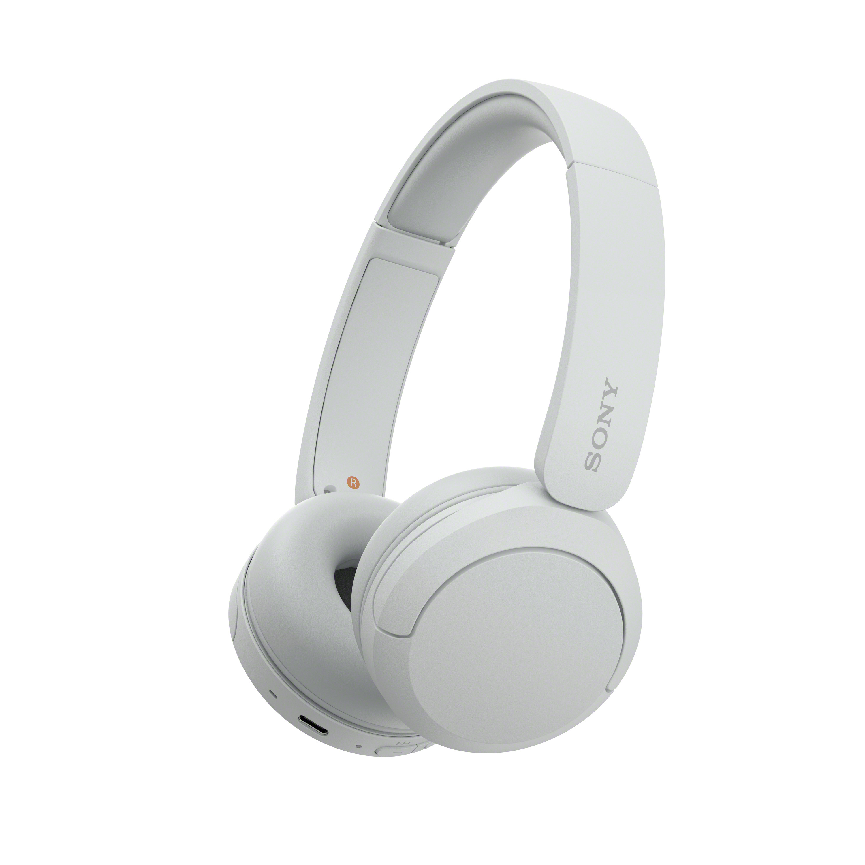 Sony - Wireless Headphones - WH-CH520 - Wireless - On-Ear - Microphone - White - Noise canceling - Wireless