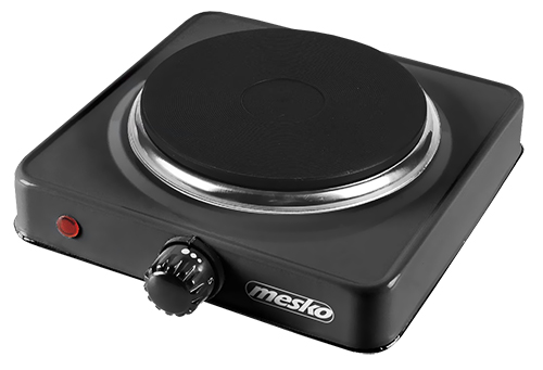 Mesko - Hob - MS 6508 - Number of burners/cooking zones 1 - Rotary - Electric - Black