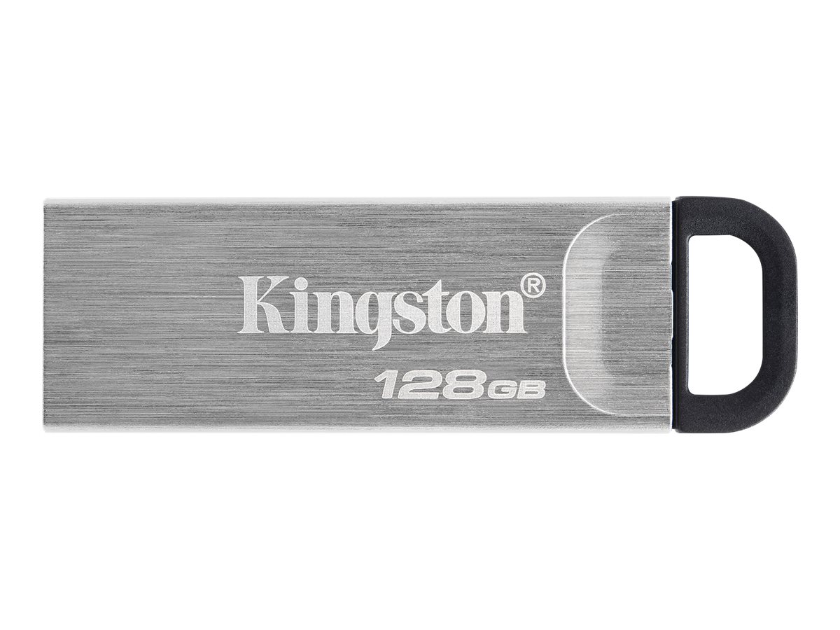 Kingston - USB Flash Drive - DataTraveler Kyson - 128 GB - USB Type-A - Black/Grey