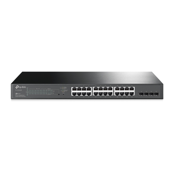 TP-LINK - JetStream 28-Port Gigabit Smart Switch - TL-SG2428P - Web Managed - Rackmountable - SFP ports quantity 4 - PoE+ ports quantity 24 - Power supply type Single