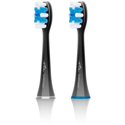 ETA - Toothbrush replacement - SoftClean ETA070790600 - Heads - For adults - Number of brush heads included 2 - Number of teeth brushing modes Does not apply - Black
