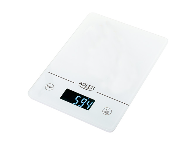 Adler - Kitchen scales - AD 3170 - Maximum weight (capacity) 15 kg - Graduation 1 g - Display type LCD - White