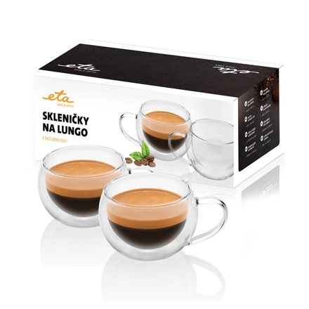 ETA - Lungo cups - ETA518091010 - For coffee - 2 pc(s) - Dishwasher proof - Glass