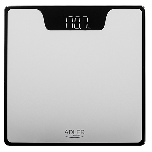 Adler - Bathroom Scale - AD 8174s - Maximum weight (capacity) 180 kg - Accuracy 100 g - Silver