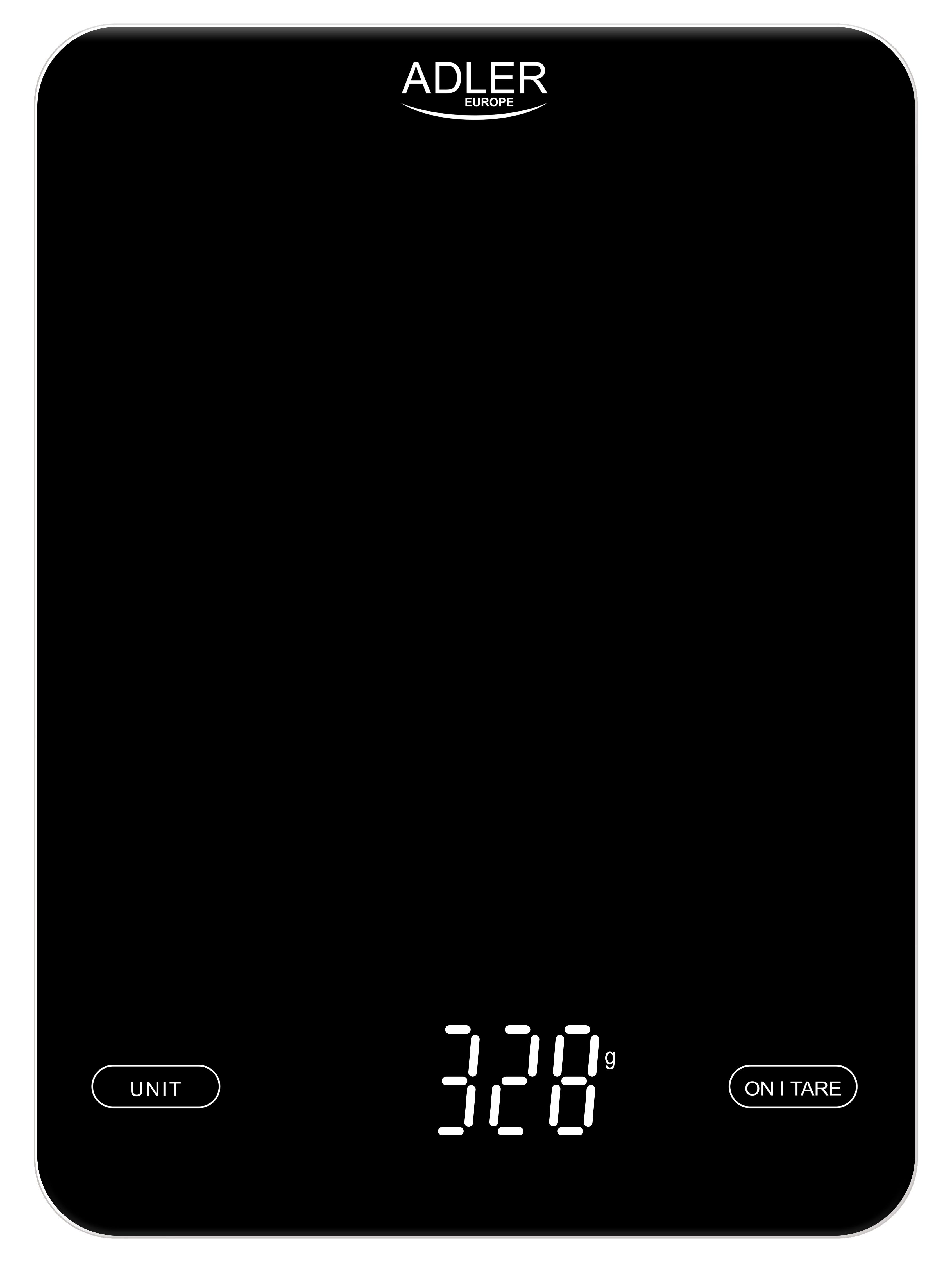 Adler - Kitchen Scale - AD 3177b - Maximum weight (capacity) 10 kg - Black