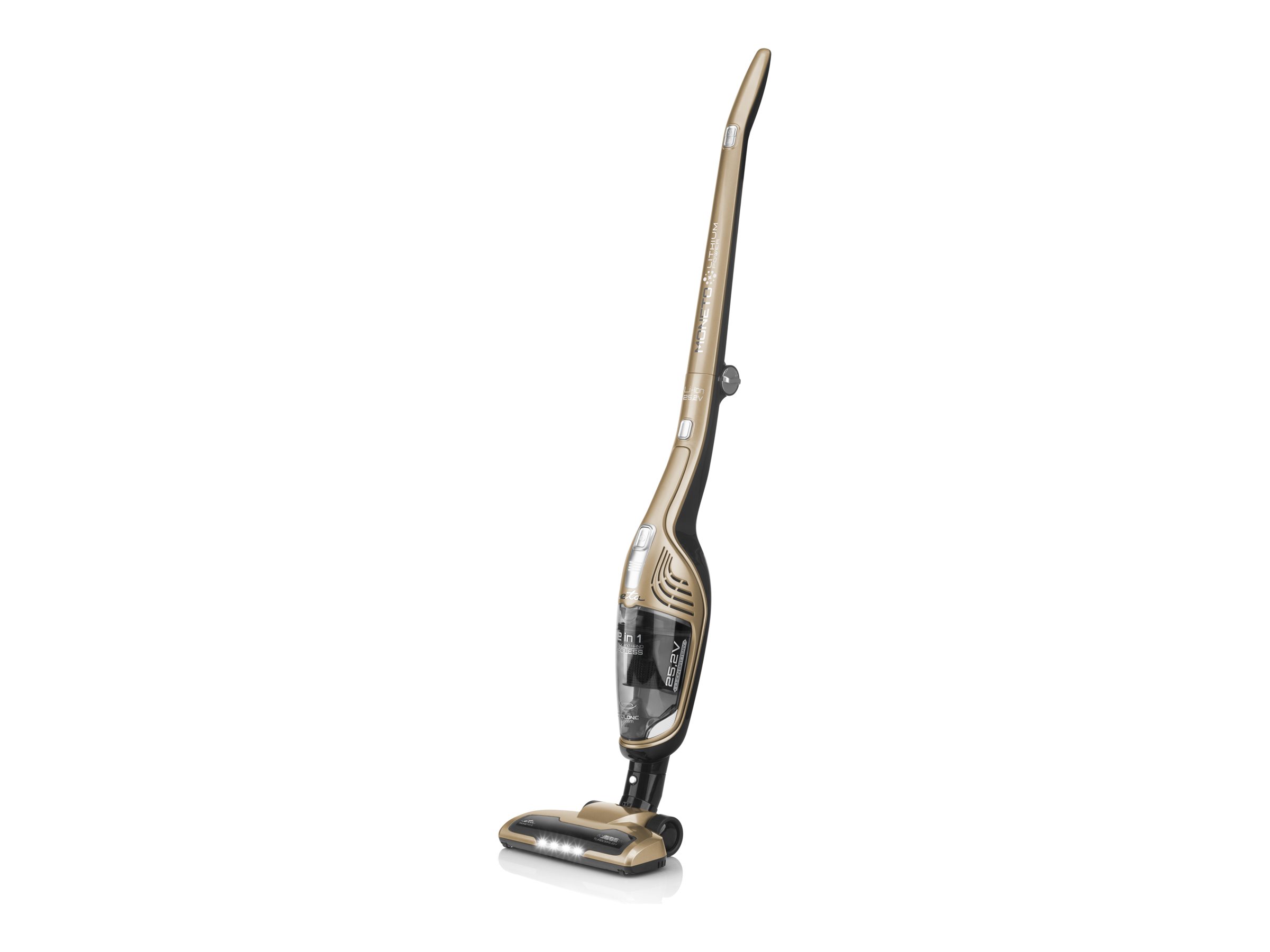 ETA - Vacuum Cleaner - ETA745390000 Moneto II - Cordless operating - Handstick 2in1 - N/A W - 25.2 V - Operating time (max) 50 min - Gold/Black