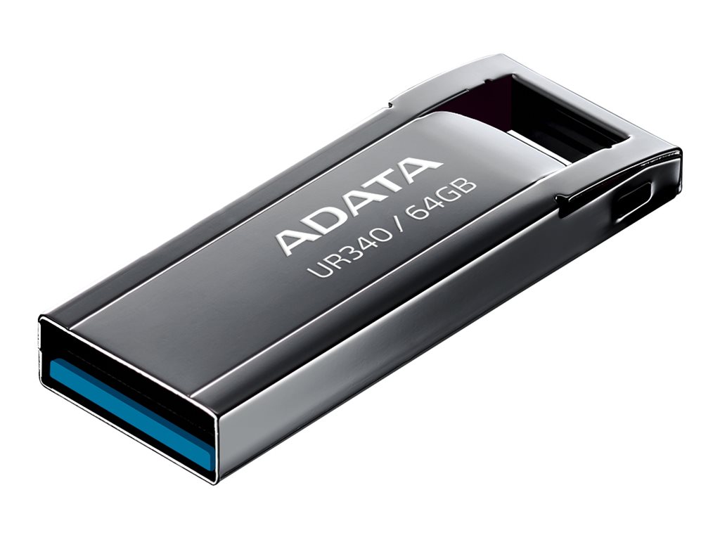 ADATA - USB Flash Drive - UR340 - 64 GB - USB Type-A - Black