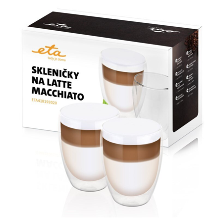 ETA - Latte Macchiato Glasses - ETA418193020 - For coffee - 2 pc(s) - Dishwasher proof