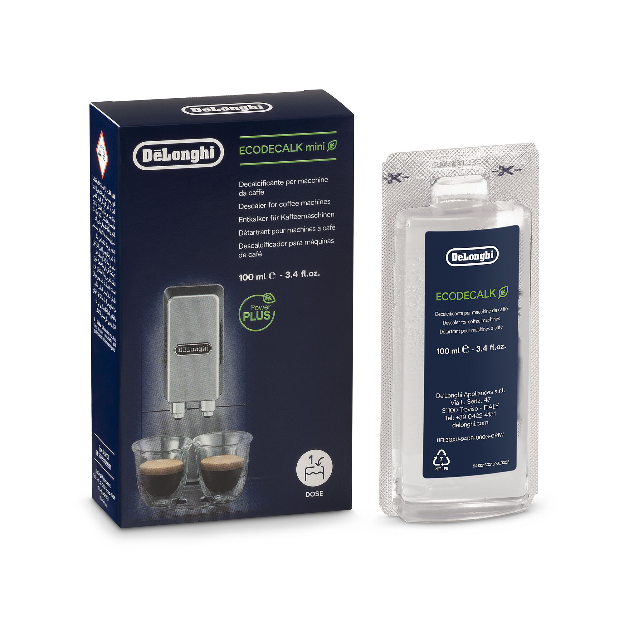 Delonghi - Mini EcoDecalk Descaler - Capacity 0.1 L