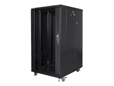 Lanberg - Rack cabinet 19" free-standing 22U/600x800 (flat pack) - FF01-6822-12B - Black