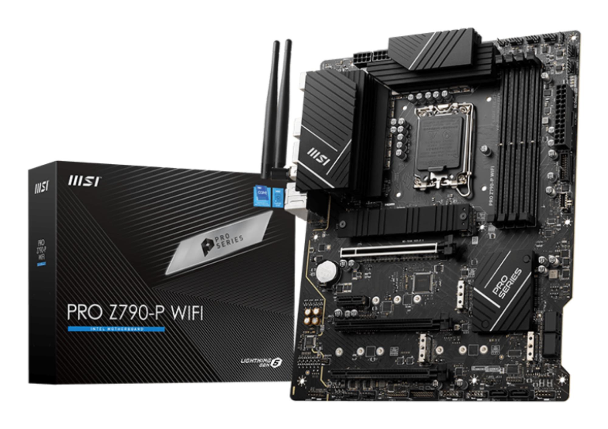 Mainboard|MSI|Intel Z790|LGA1700|ATX|Memory DDR5|Memory slots 4|1xPCI-Express 1x|3xPCI-Express 16x|4xM.2|1xHDMI|1xDisplayPort|4xUSB 2.0|3xUSB 3.2|1xUSB-C|1xPS/2|6xAudio port|PROZ790-PWIFI
