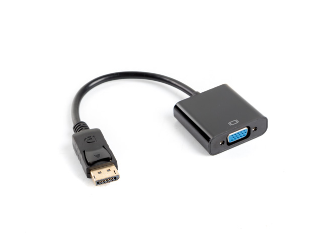 Lanberg Adapter Cable DisplayPort to VGA, 20 cm - AD-0002-BK