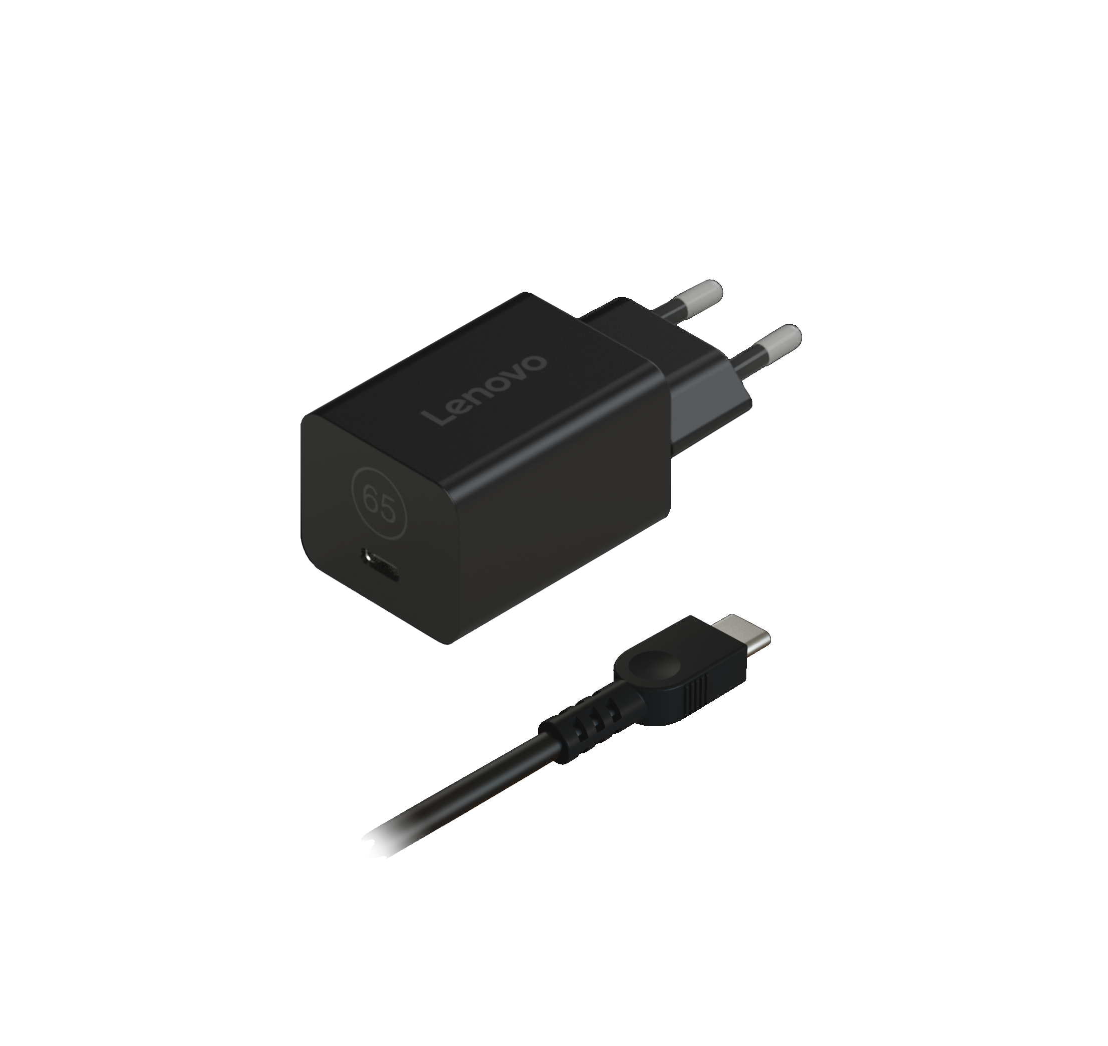 Lenovo - GaN Nano 65W Adapter - AC Adapter - USB-C