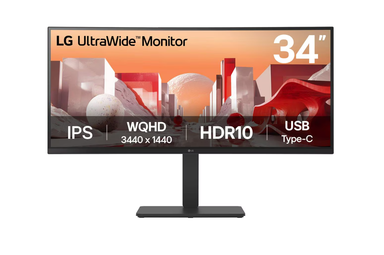 LG - 34BA75QE-B - 34 " - IPS - 21:9 - 60 Hz - 5 ms - 3440 x 1440 pixels - 300 cd/m² - HDMI ports quantity 2