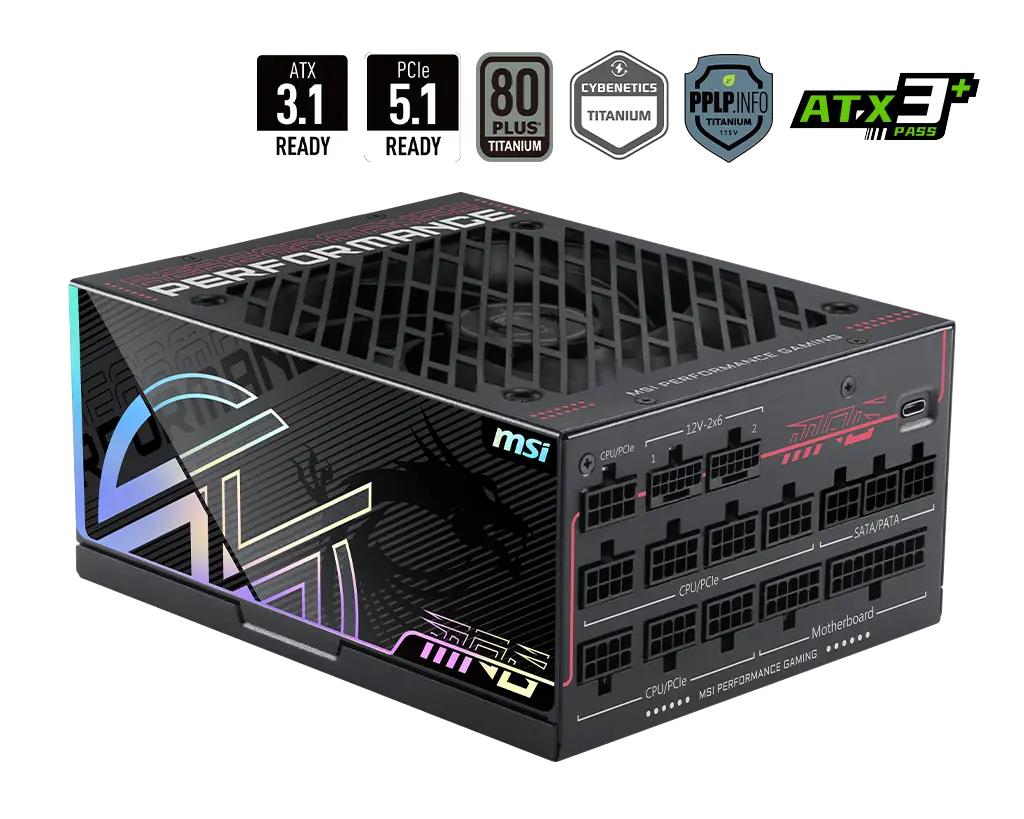 Power Supply|MSI|MPG Ai1300TS PCIE5|ATX|PC|100 - 240 V|1300 W|MPGAI1300TSPCIE5