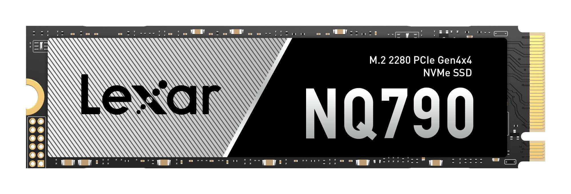 Lexar SSD - LNQ790X512G-RNNNG - 512 GB - SSD form factor M.2 - Solid-state drive interface PCIe Gen 4X4, NVMe - Read speed 6400 MB/s - Write speed 2900 MB/s