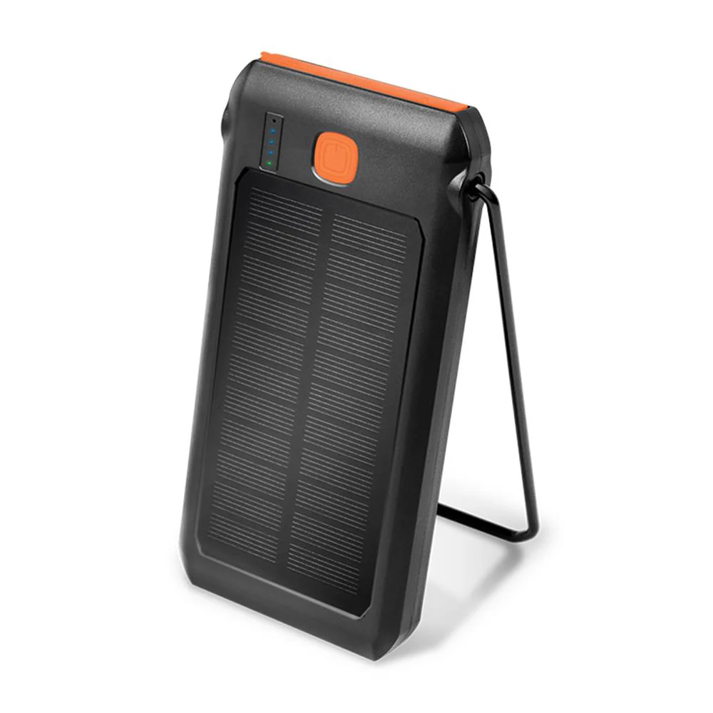 Logilink Solar Powerbank 10000 mAh, Flashlight, 2x USB-A QC & 1x USB-C PD - PA0273