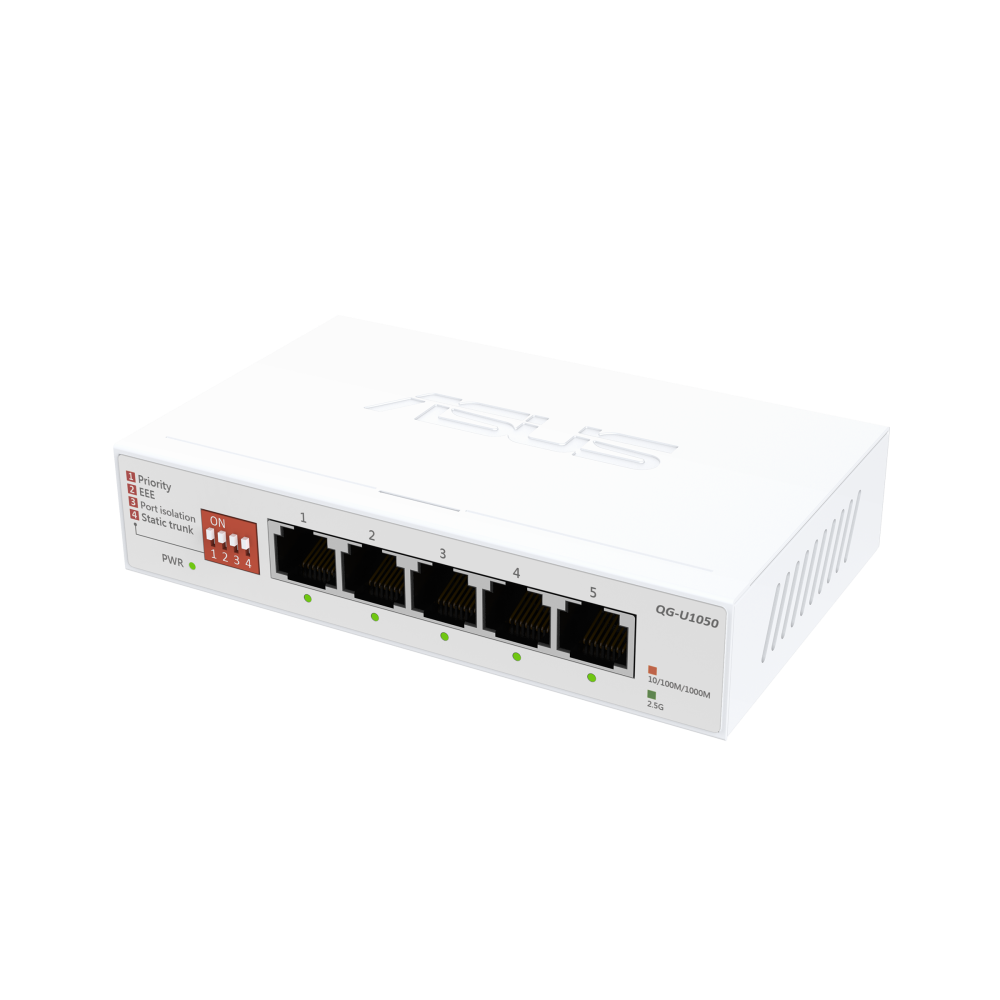 Asus - QG-U1050 - Switch, 5-port - Unmanaged - Desktop