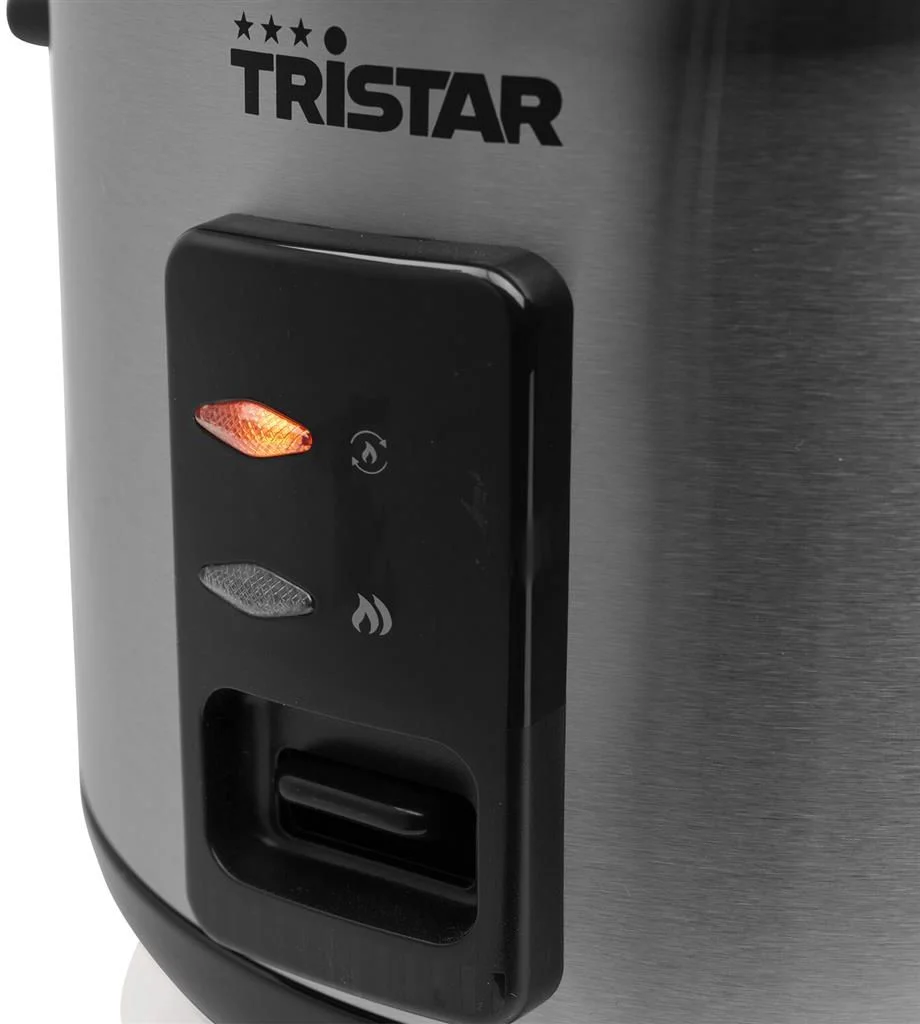 Tristar - RK-6146 - Rice cooker - 400 W - 1 L - Number of programs 0 - Black/Stainless steel