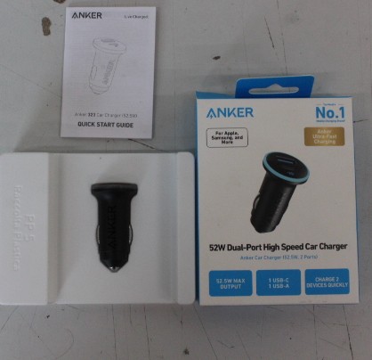 SALE OUT. Anker 325 Car Charger 1A/1C PD 53W with PPS - SALE OUT. Anker Car Charger 1A/1C PD 53W with PPS - A2735G11 - DEMO