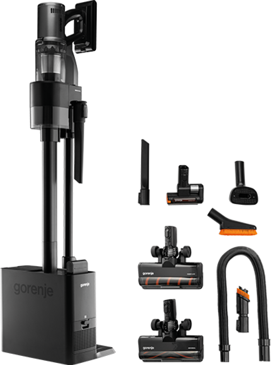 Gorenje Vacuum cleaner - SVC296749NEBL - Cordless operating - Handstick 2in1 - 550 W - 29.6 V - Anthracite - Operating time (max) 60 min