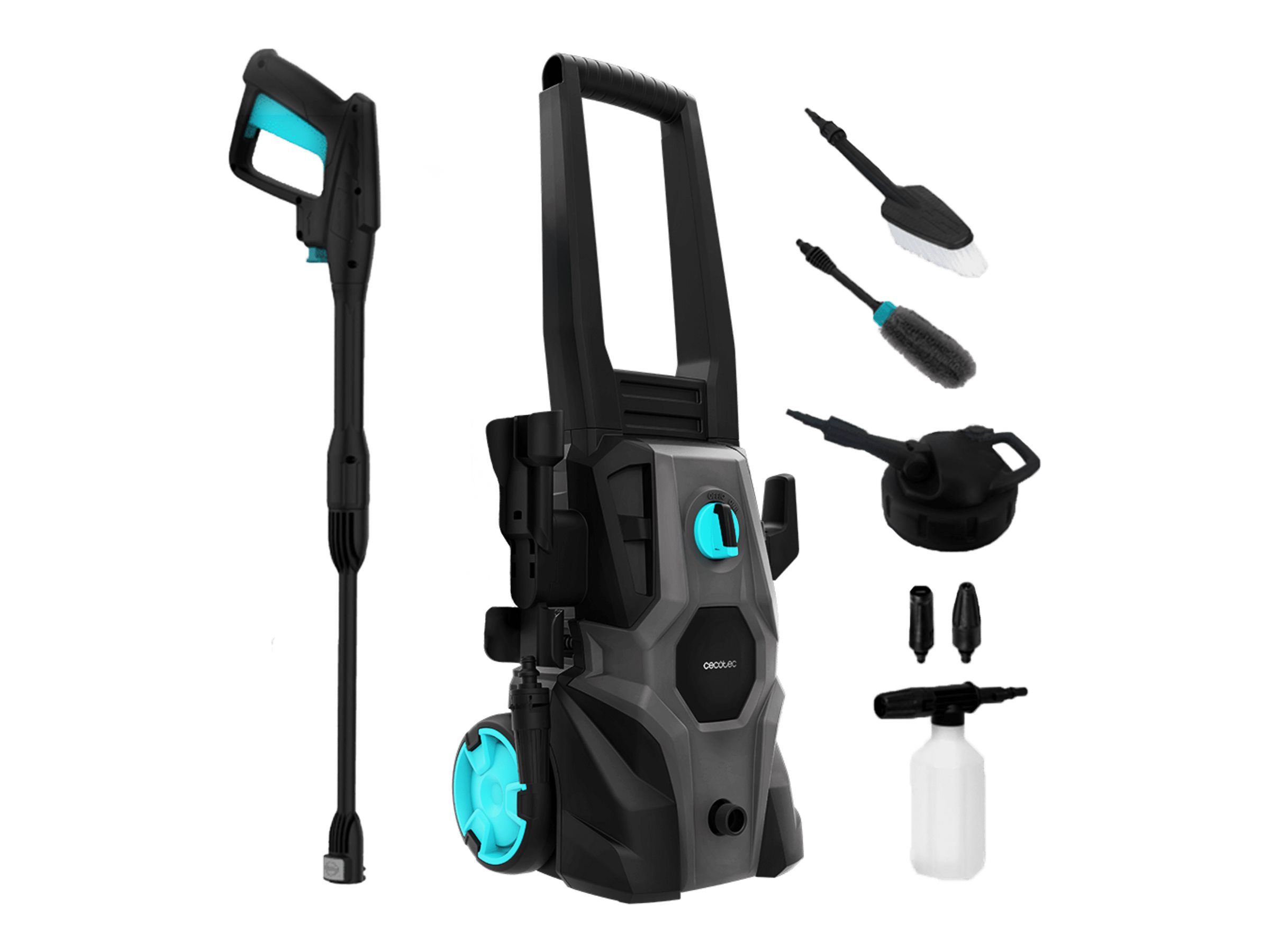 Cecotec Pressure washer - HydroBoost 1600 Car&Garden - Corded operating - Washing function - 1600 W - 220-240 V - Black/Grey
