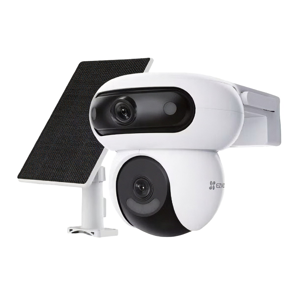 EZVIZ Battery-Powered Dual Camera Kit with Solar Panel - CS-HB90/SP - 4+4 MP - 2.8mm/6mm - IP65 - H.264/H.265 - Micro SD, Max. 512 GB