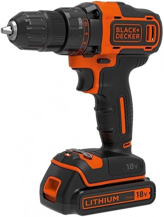 BLACK & DECKER 18V , 2x1.5 Ah Cordless drill driver - BDCDD186KB-QW