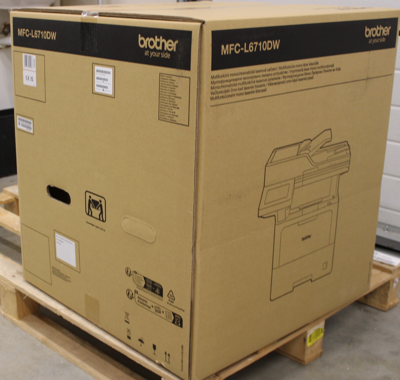 SALE OUT. Brother MFC-L6710DW All-In-One Mono Laser Printer with Fax - Brother All-In-One - MFC-L6710DW - Laser - Mono - Multicunction Printer - A4 - Wi-Fi - Grey - DAMAGED PACKAGING