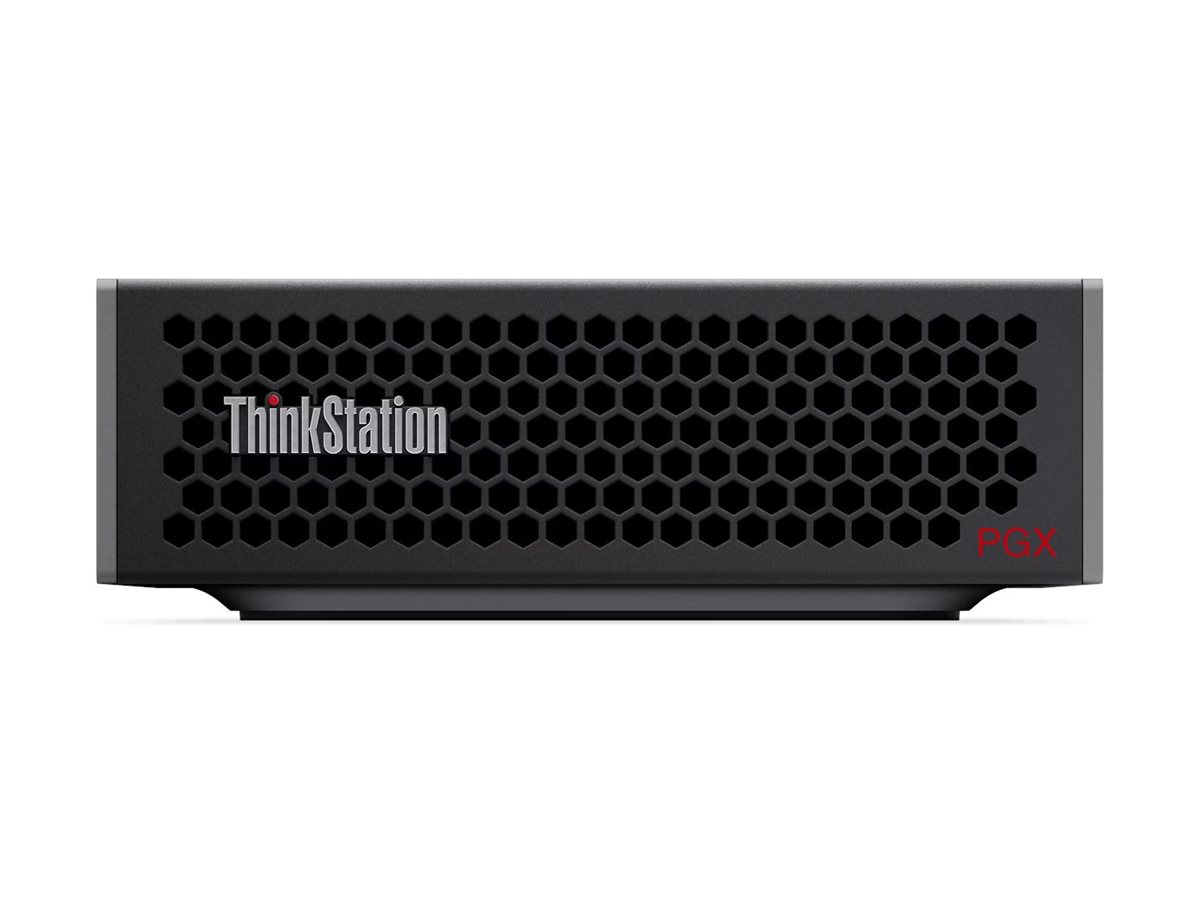 Lenovo ThinkStation - PGX - Desktop - SFF - NVIDIA GB10 Grace Blackwell Superchip - 10x Cortex-X925 + 10x Cortex-A725 - Internal memory 128 GB - LPDDR5X - 2000 GB - NVIDIA Blackwell Architecture - Keyboard language No keyboard - NVIDIA DGX OS - Warranty 1