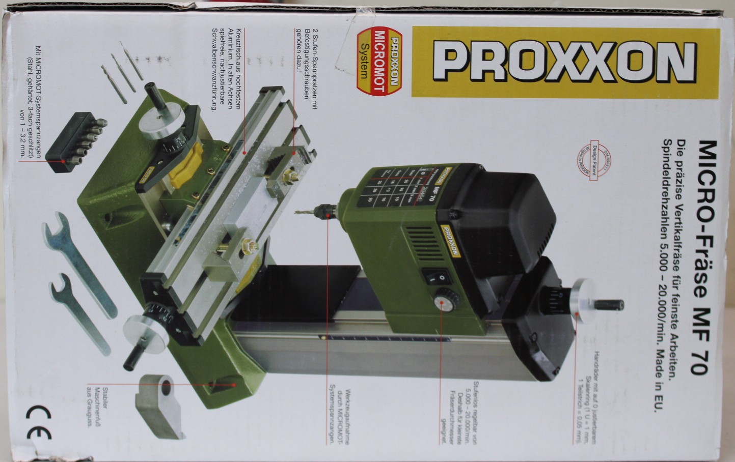 SALE OUT. PROXXON Metal Milling Machine MF 70 - SALE OUT. Proxxon Metal Milling Machine - MF 70 - 100 W - DAMAGED PACKAGING