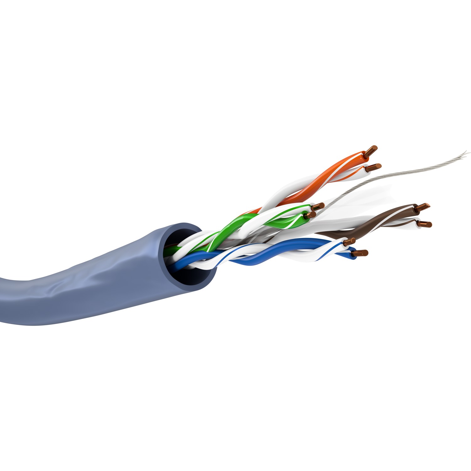 Goobay CAT 6A Network Cable, U/UTP - 96097 - U/UTP - Blue