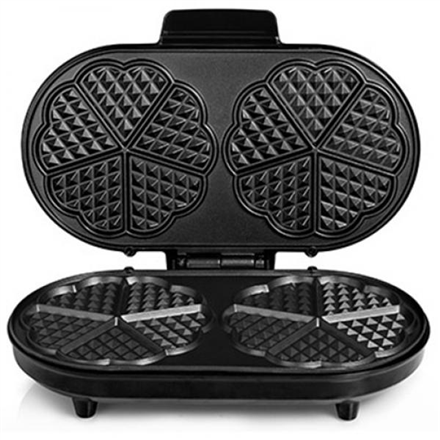 Tristar - Waffle maker - WF-2120 - 1200 W - Number of pastry 10 - Heart shaped - Black